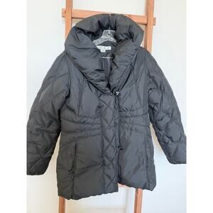 LARRY LEVINE - black DOWN Coat/ Puffer -size small
